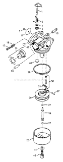 Part Location Diagram of 631022 Briggs and Stratton Spring Clip